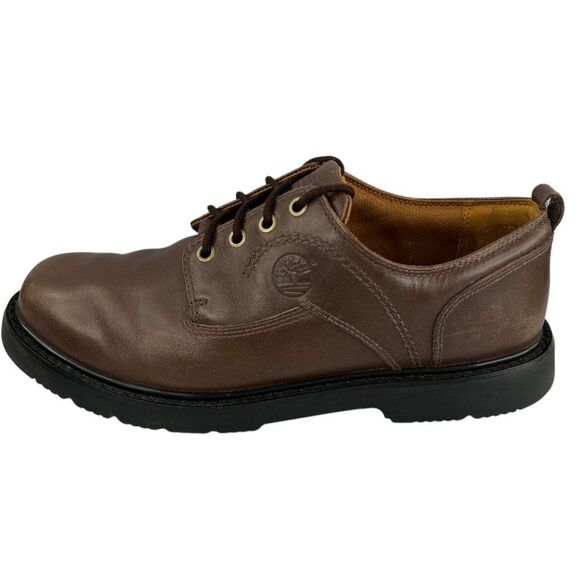 Timberland Men's Classic Waterproof Brown Leather Oxford  Size 11.5 - Picture 9 of 16